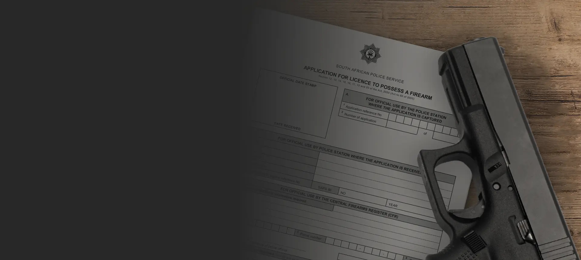 Home Page Application for license to possess a firearm 2